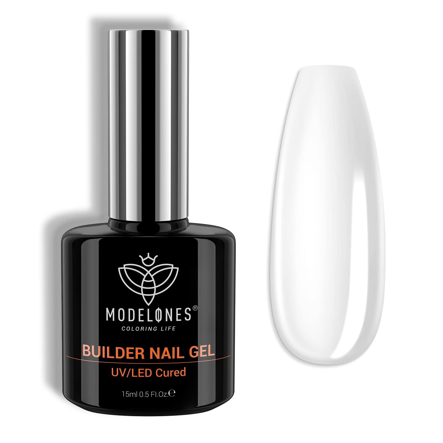 Builder Nail Gel, 7-In-One Clear Gel Builder for Nail Thickening, LED Nail Lamp Cured Hard Gel Nail Strengthener Extension Gel Base Rhinestone Nail Glue Gel in a Bottle